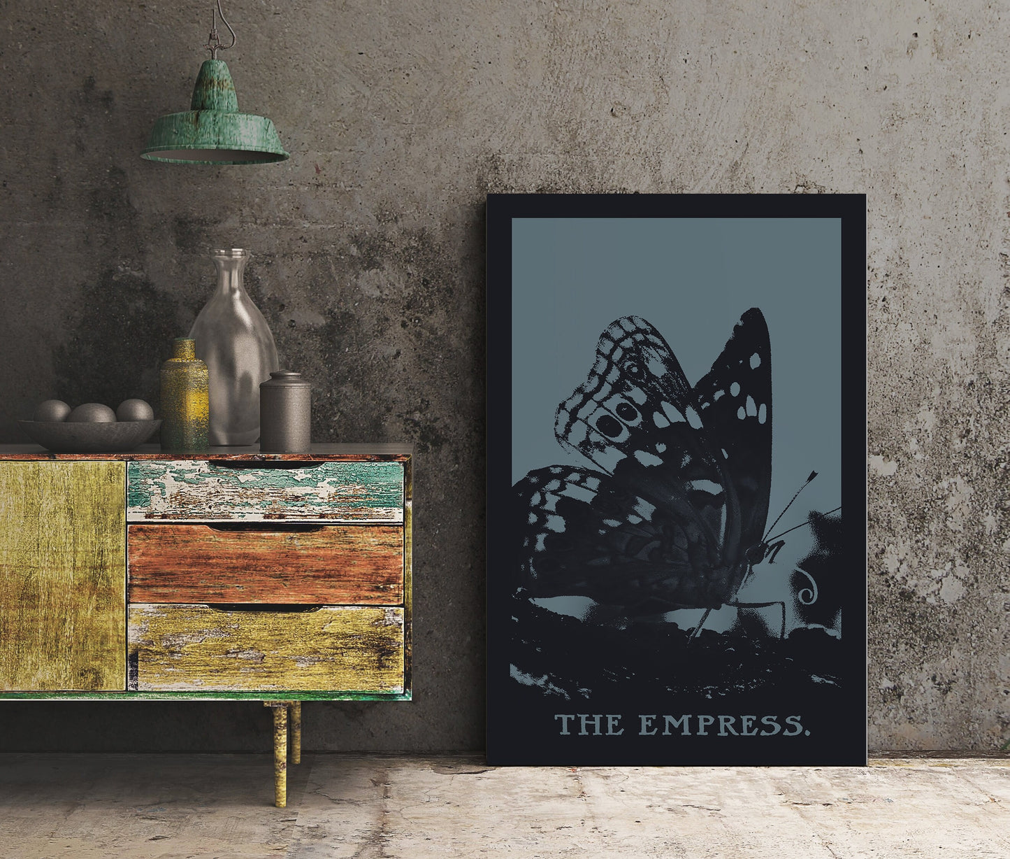 The Empress - Tarot Card Print - The Empress Butterfly Card Poster, No Frame