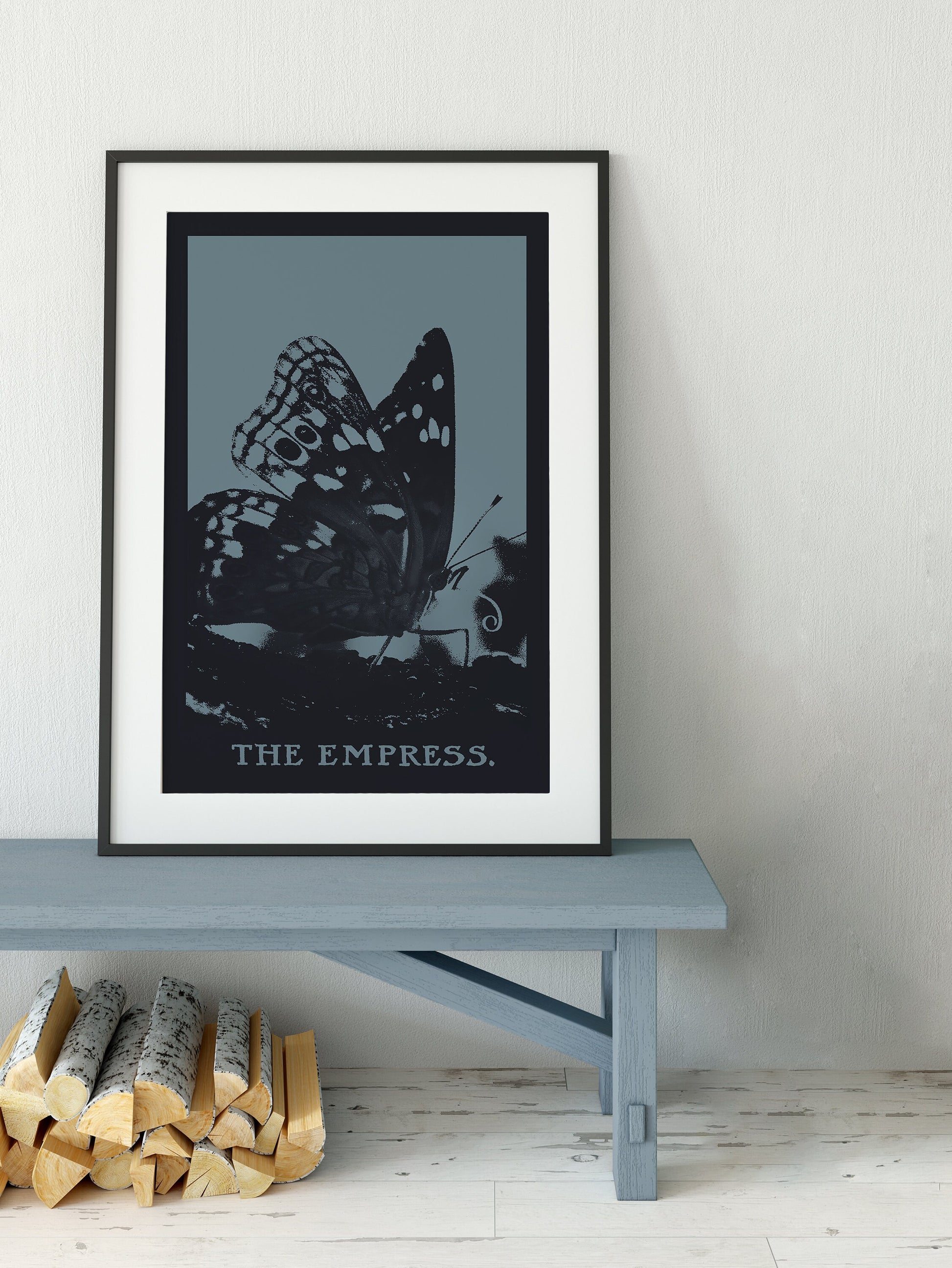 The Empress - Tarot Card Print - The Empress Butterfly Card Poster, No Frame