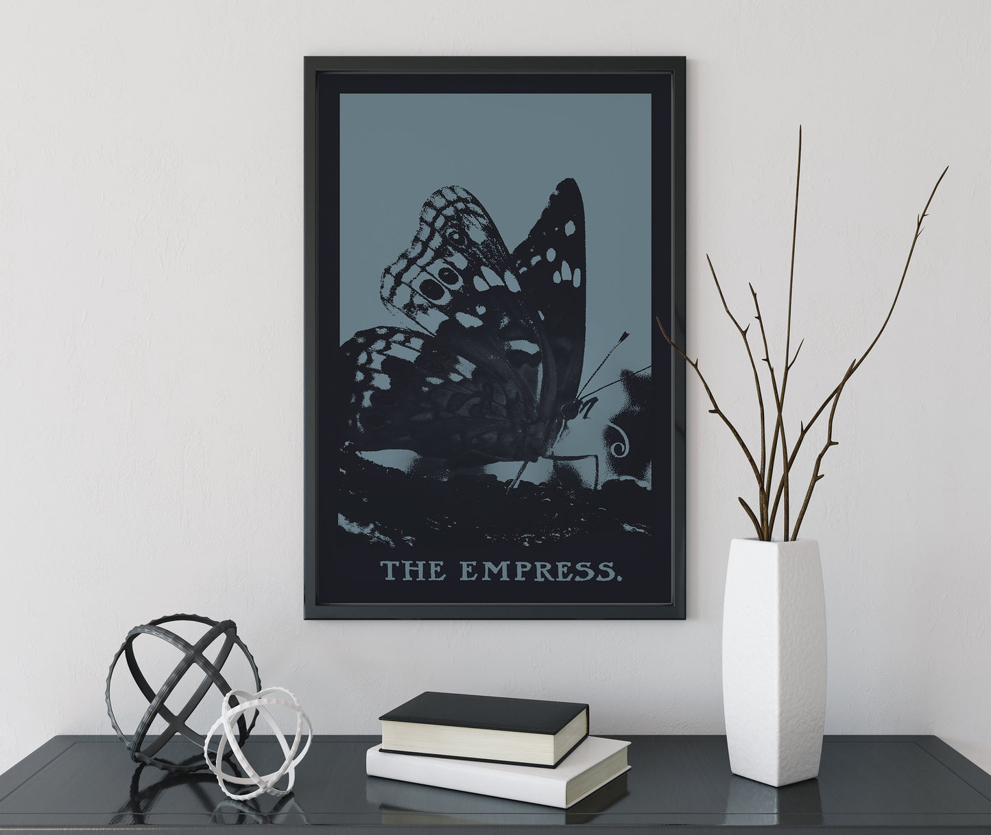 The Empress - Tarot Card Print - The Empress Butterfly Card Poster, No Frame