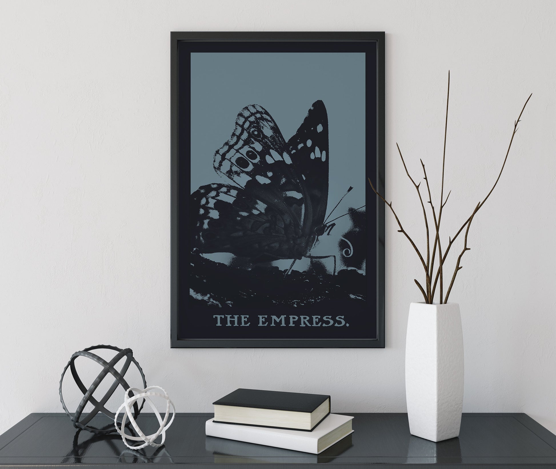 The Empress - Tarot Card Print - The Empress Butterfly Card Poster, No Frame