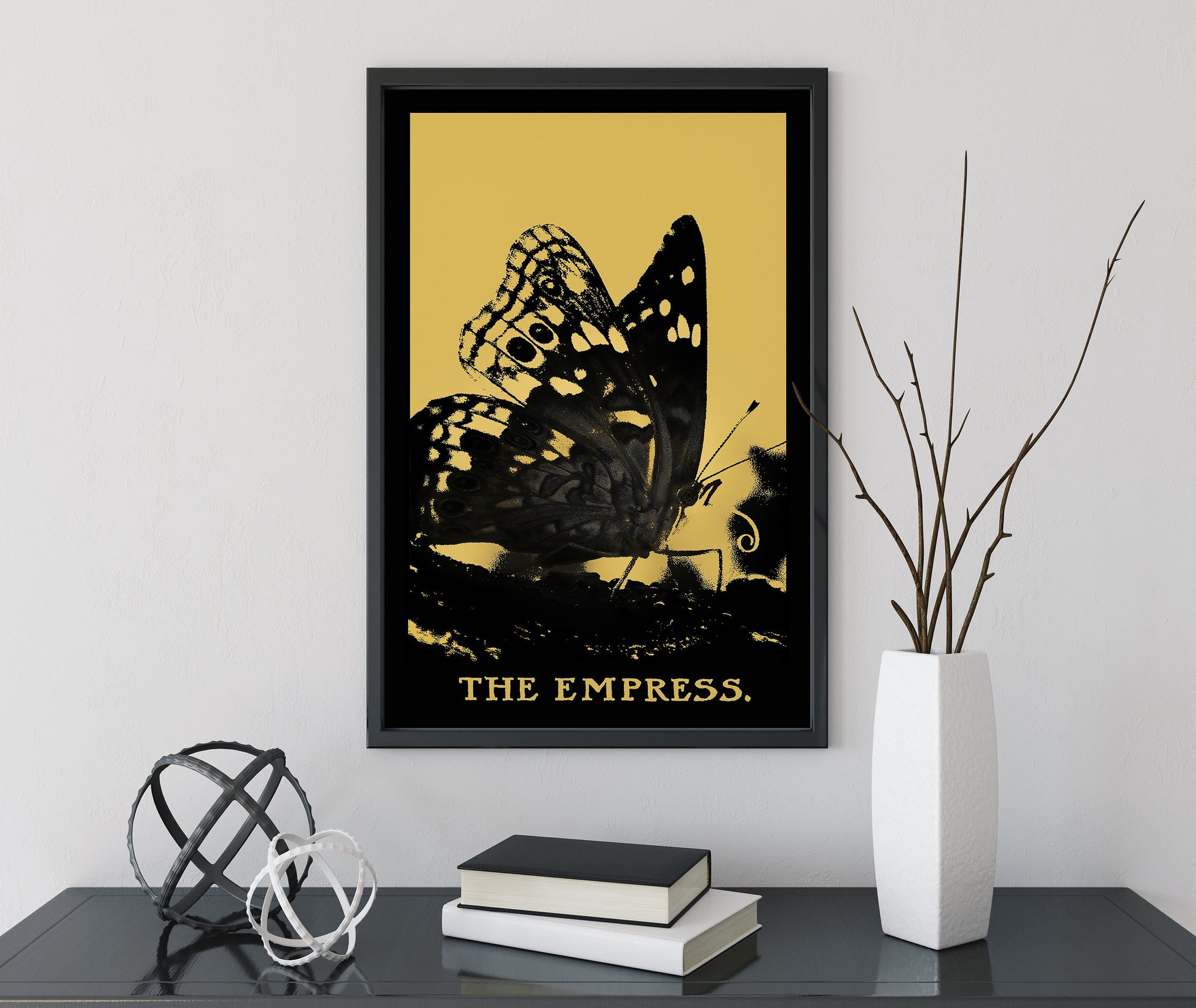 The Empress - Tarot Card Print - The Empress Butterfly Card Poster, No Frame