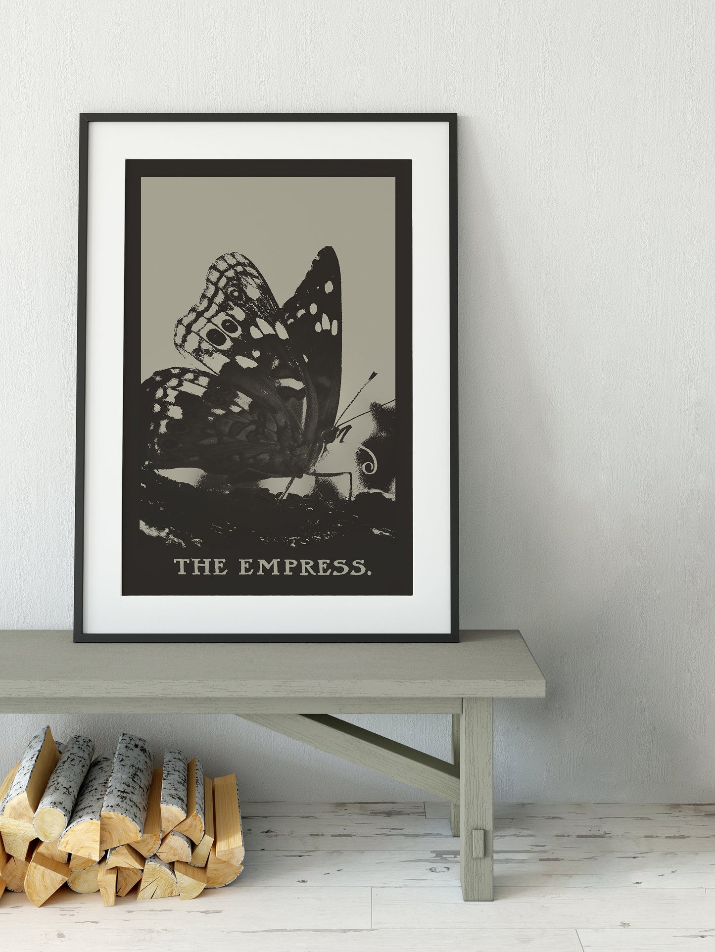 The Empress - Tarot Card Print - The Empress Butterfly Card Poster, No Frame