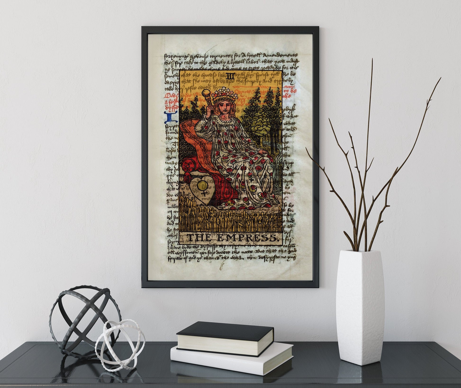 The Empress - Tarot Card Print - The Empress Card Poster, No Frame