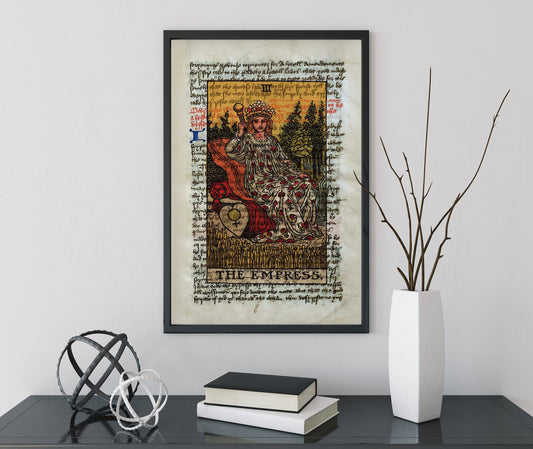 The Empress - Tarot Card Print - The Empress Card Poster, No Frame