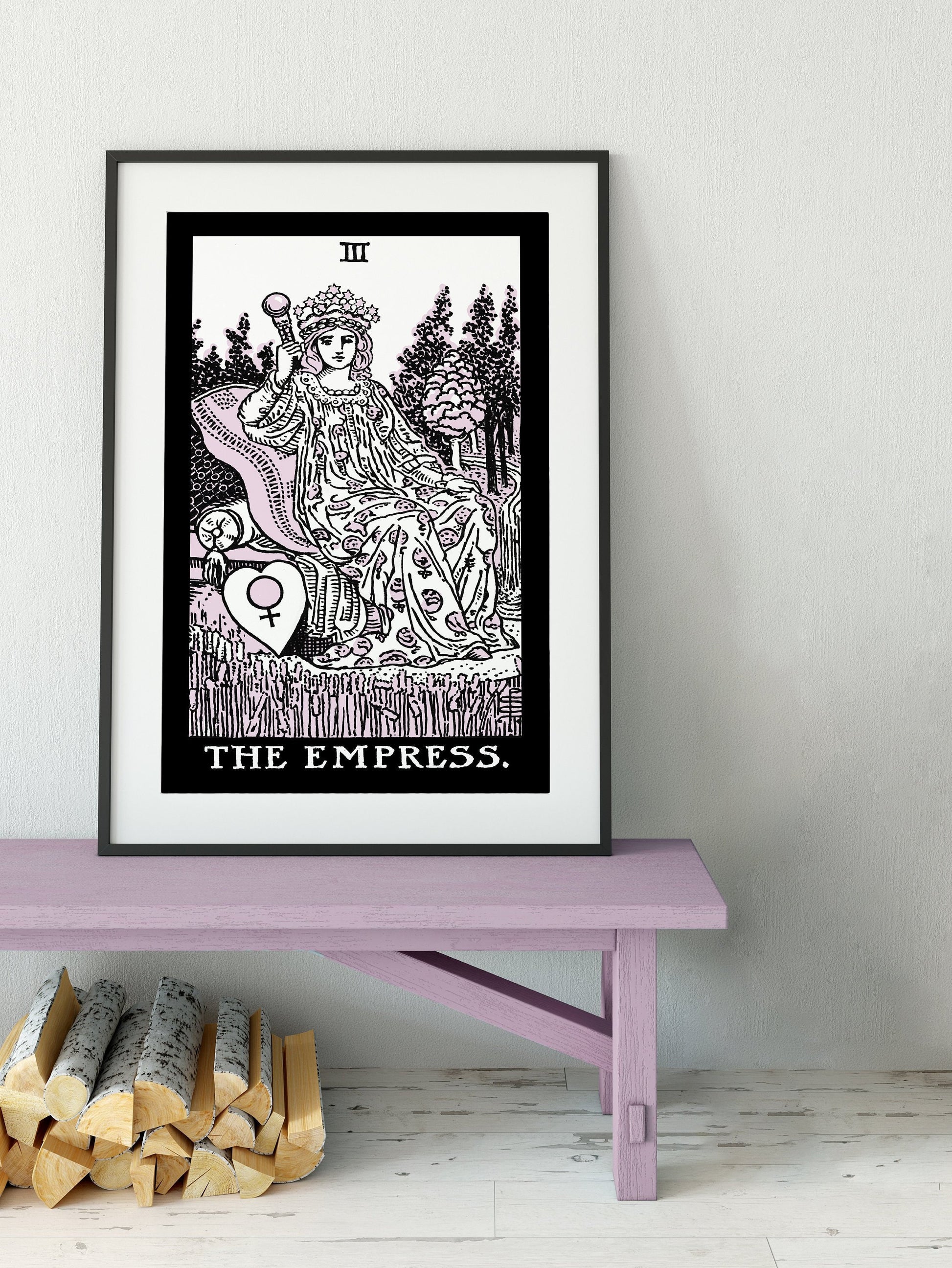 The Empress - Tarot Card Print - The Empress Card Poster, No Frame