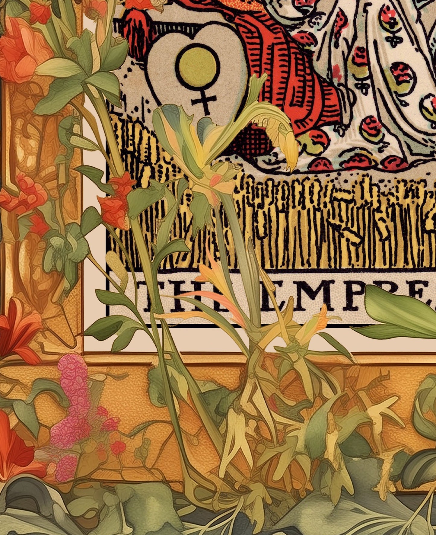 The Empress - Tarot Card Print - The Empress Card Poster, No Frame