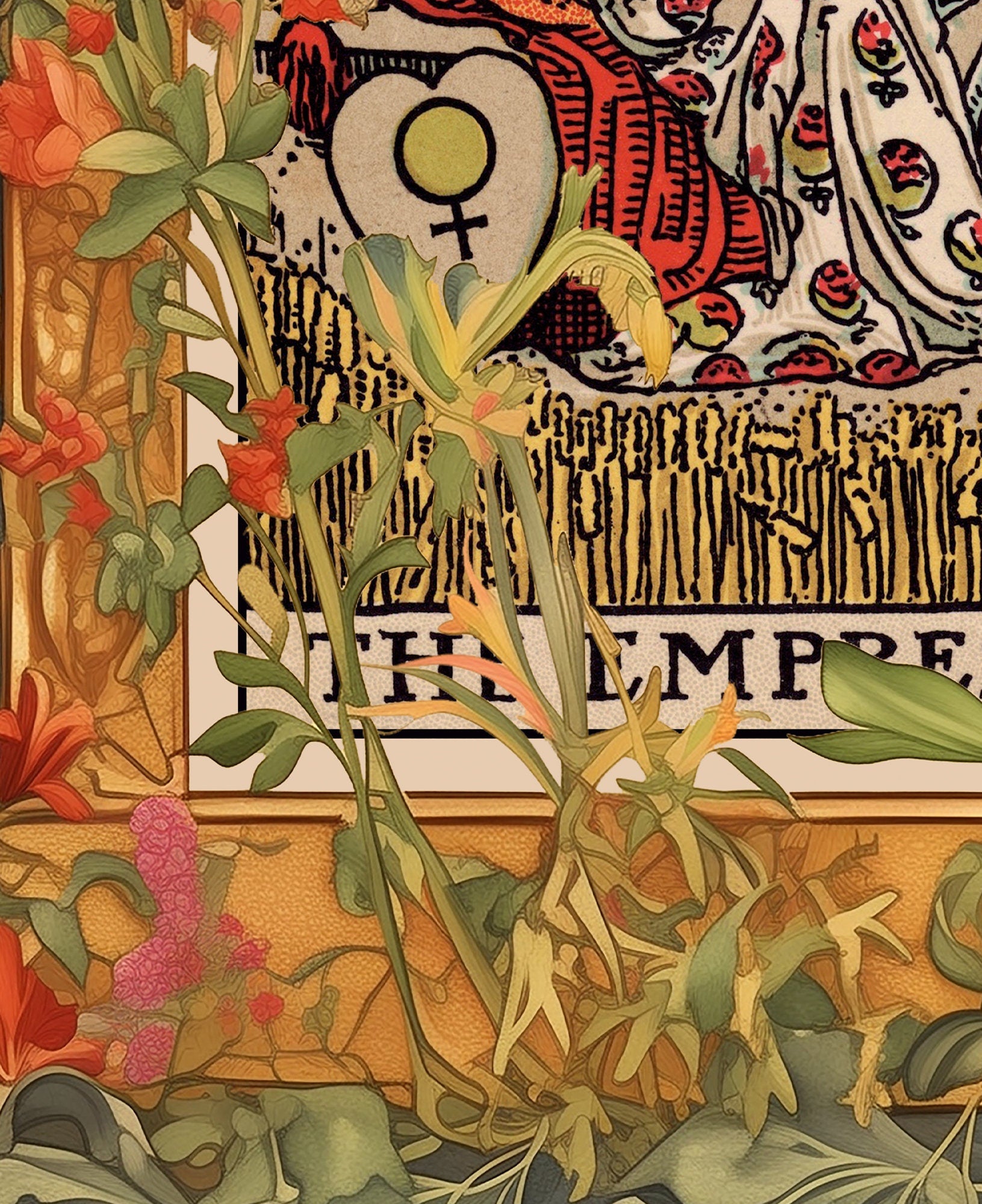 The Empress - Tarot Card Print - The Empress Card Poster, No Frame