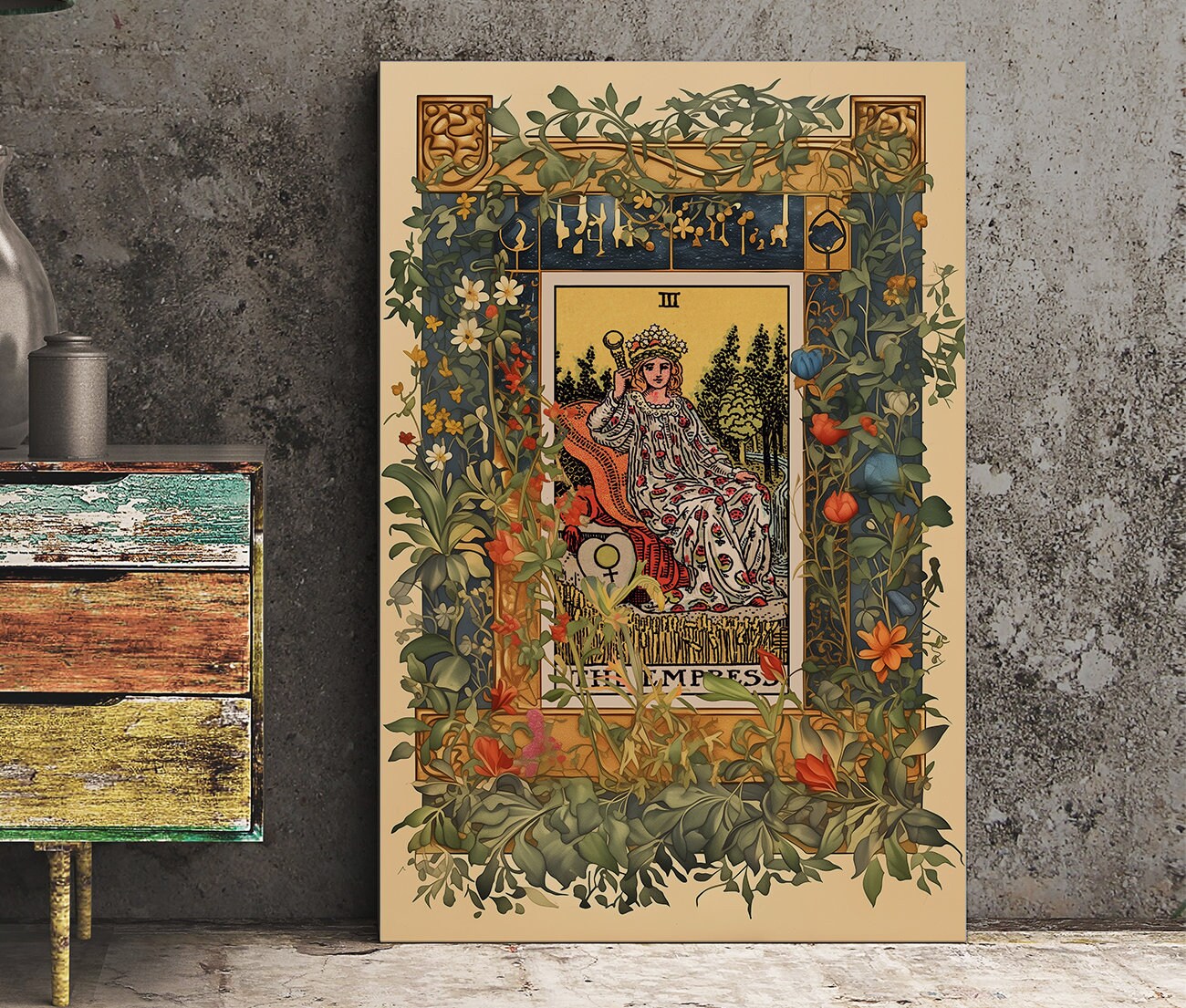 The Empress - Tarot Card Print - The Empress Card Poster, No Frame