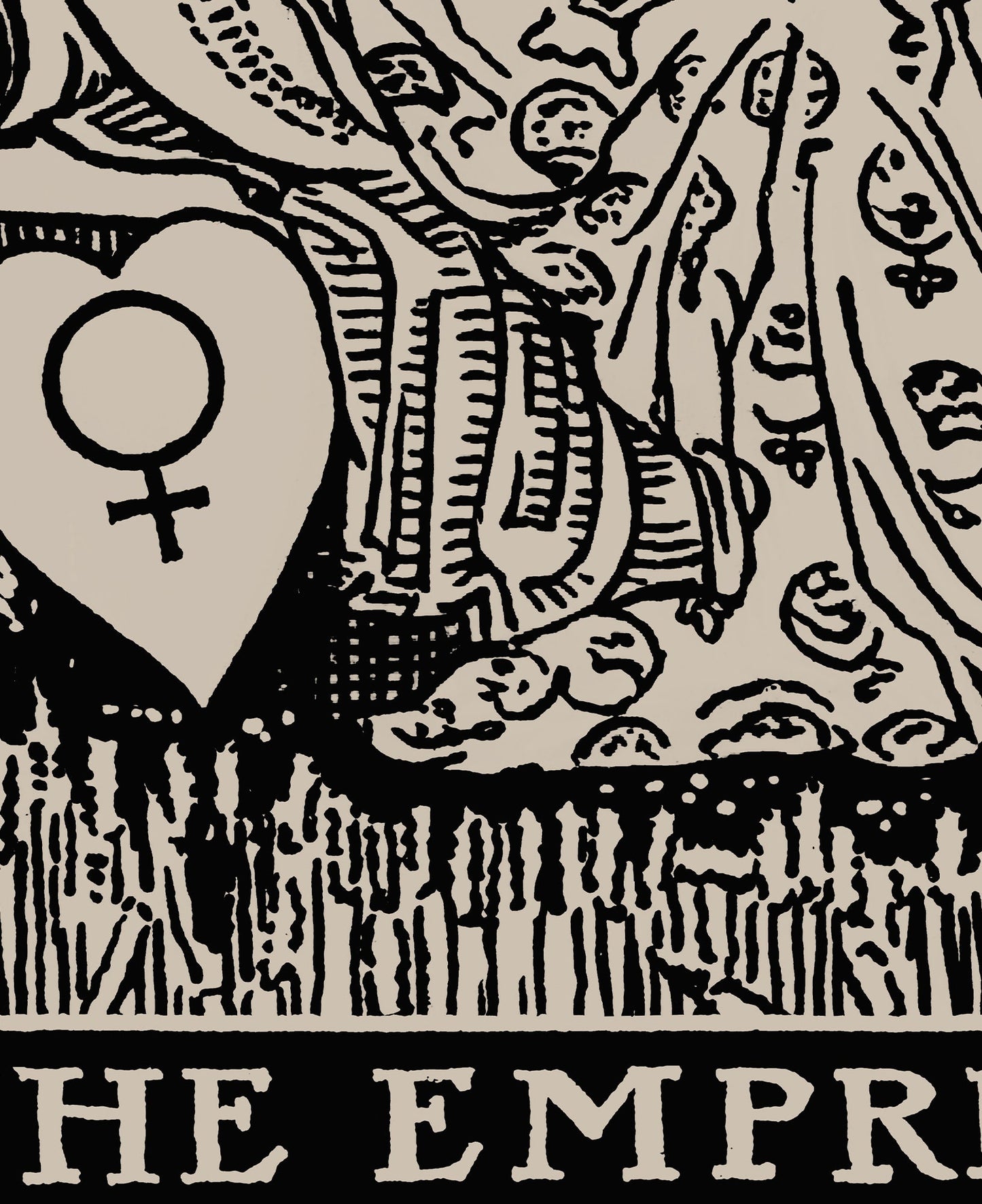 The Empress - Tarot Card Print - The Empress Card Poster, No Frame