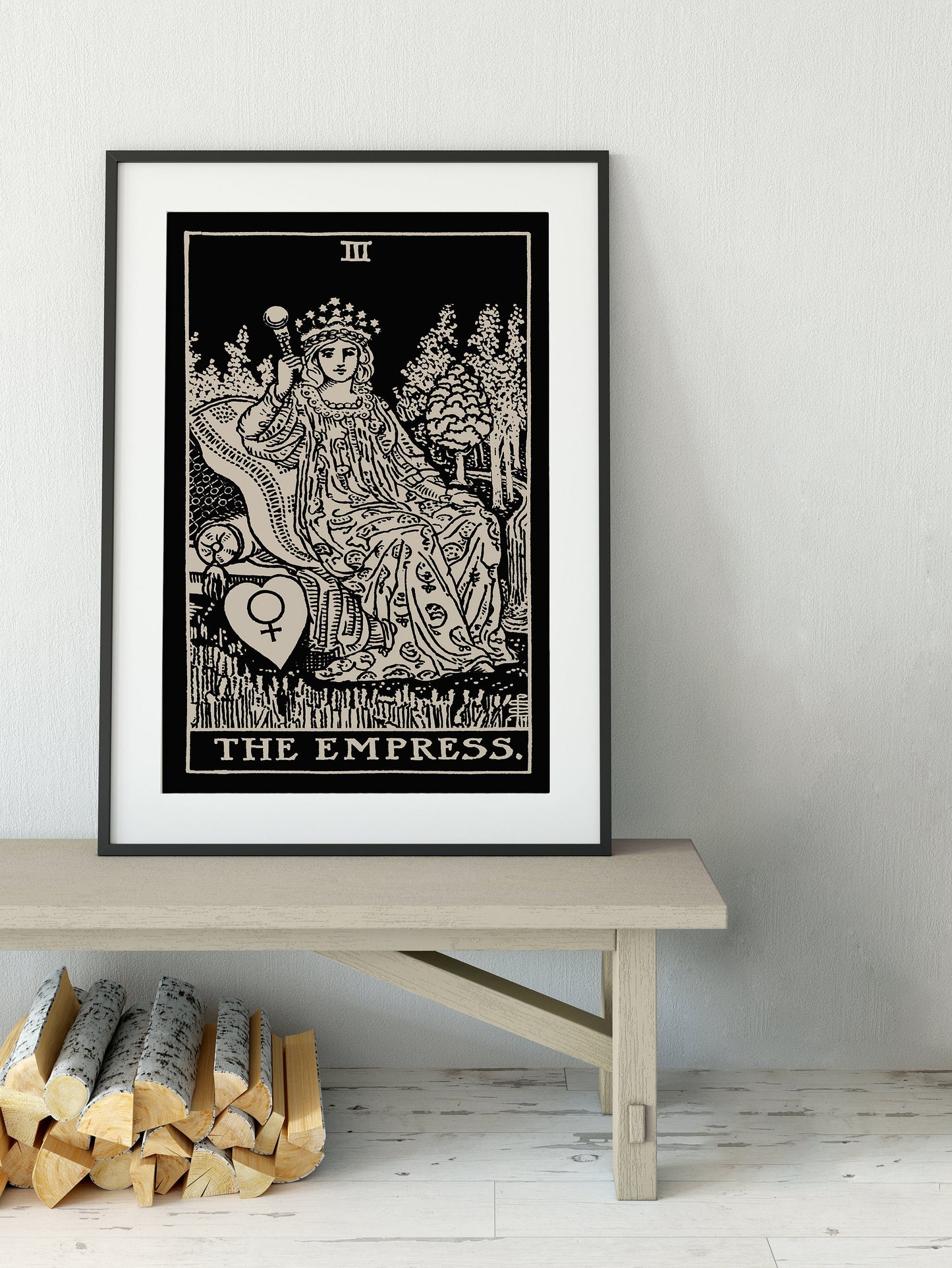 The Empress - Tarot Card Print - The Empress Card Poster, No Frame