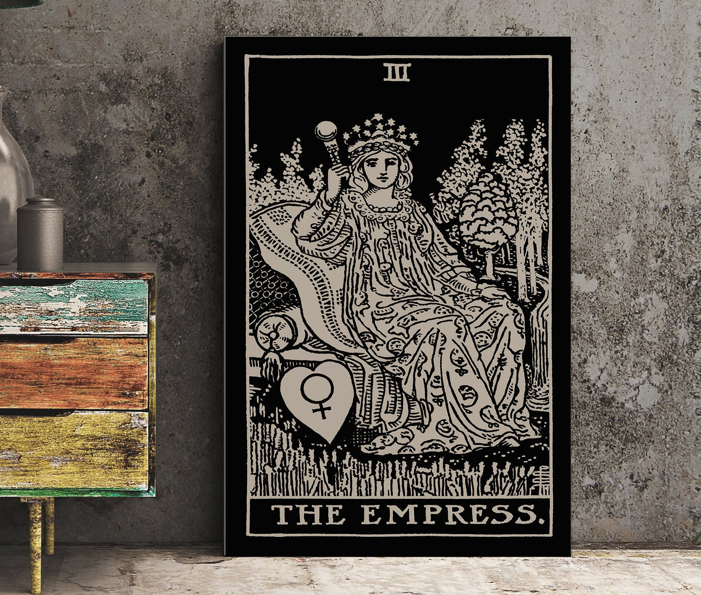 The Empress - Tarot Card Print - The Empress Card Poster, No Frame