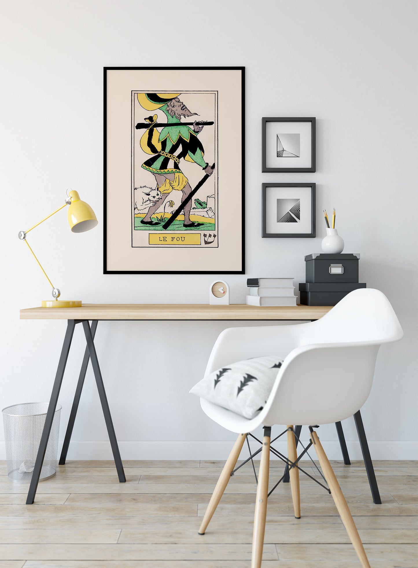 The Fool- French Tarot Card Print - The Fool Card Tarot Poster an Oswald Wirth Print, No Frame