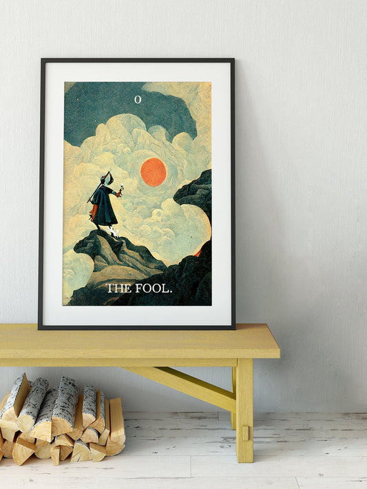 The Fool - Tarot Card Print - The Fool Card Poster (No Frame)