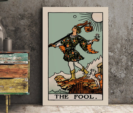 The Fool - Tarot Card Print - The Fool Card Poster, No Frame