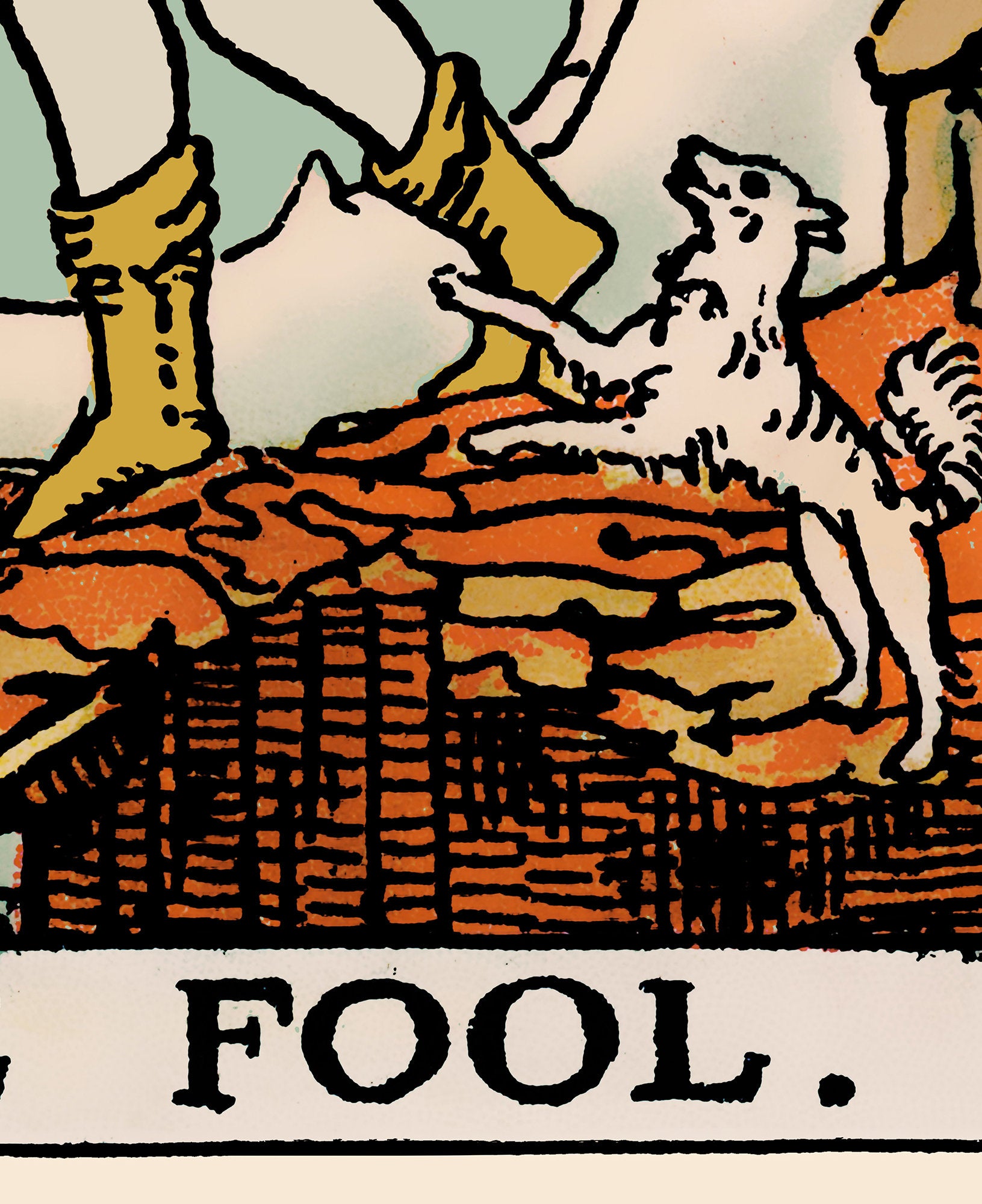 The Fool - Tarot Card Print - The Fool Card Poster, No Frame