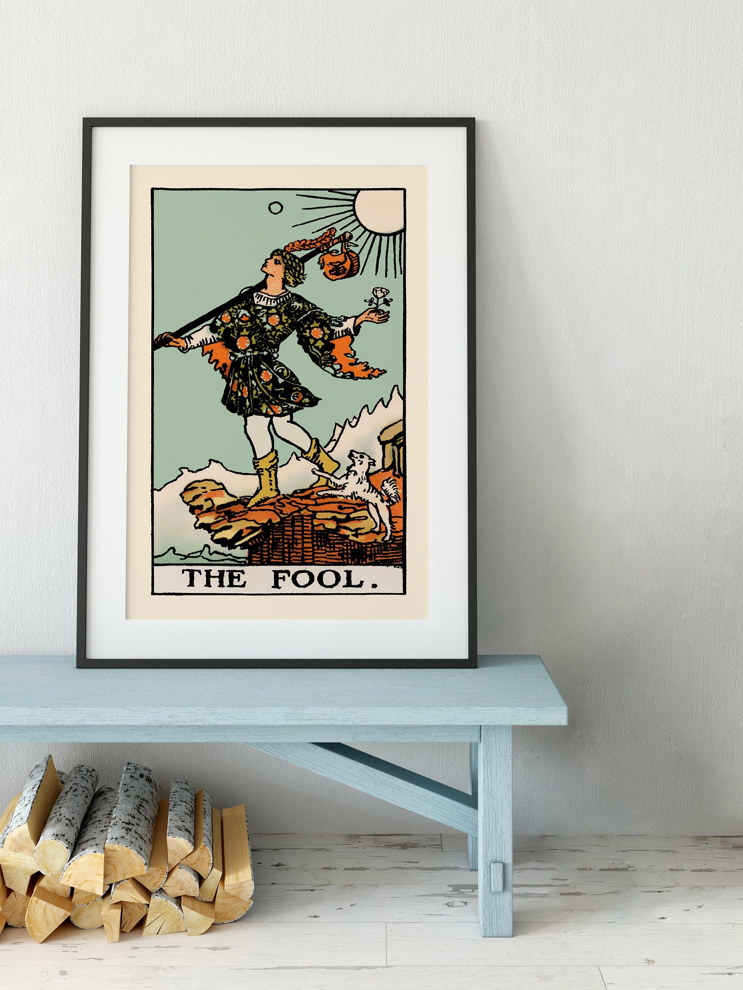 The Fool - Tarot Card Print - The Fool Card Poster, No Frame