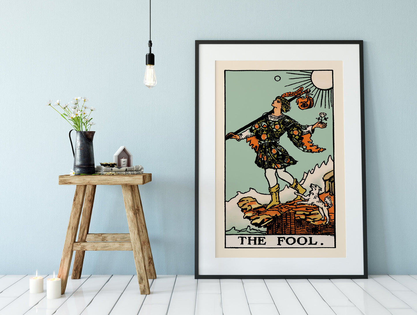 The Fool - Tarot Card Print - The Fool Card Poster, No Frame
