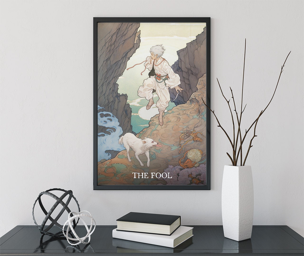 The Fool - Tarot Card Print - The Fool Card Poster, No Frame