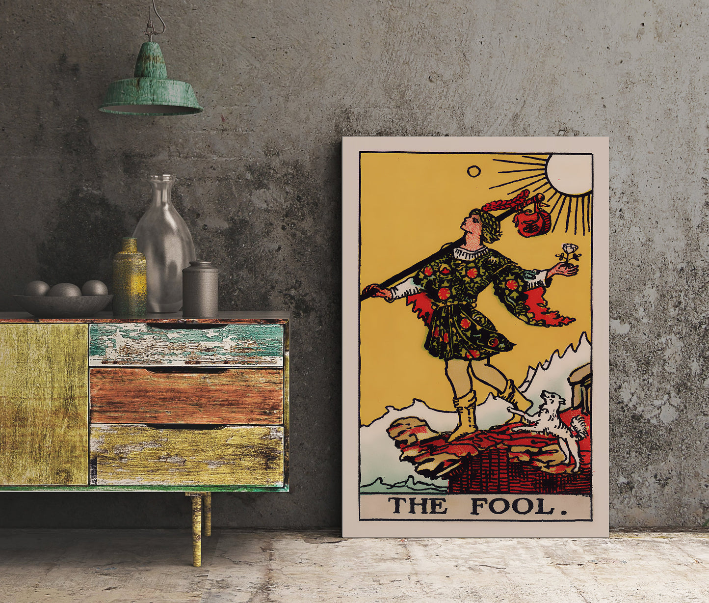 The Fool - Tarot Card Print - The Fool Card Poster, No Frame