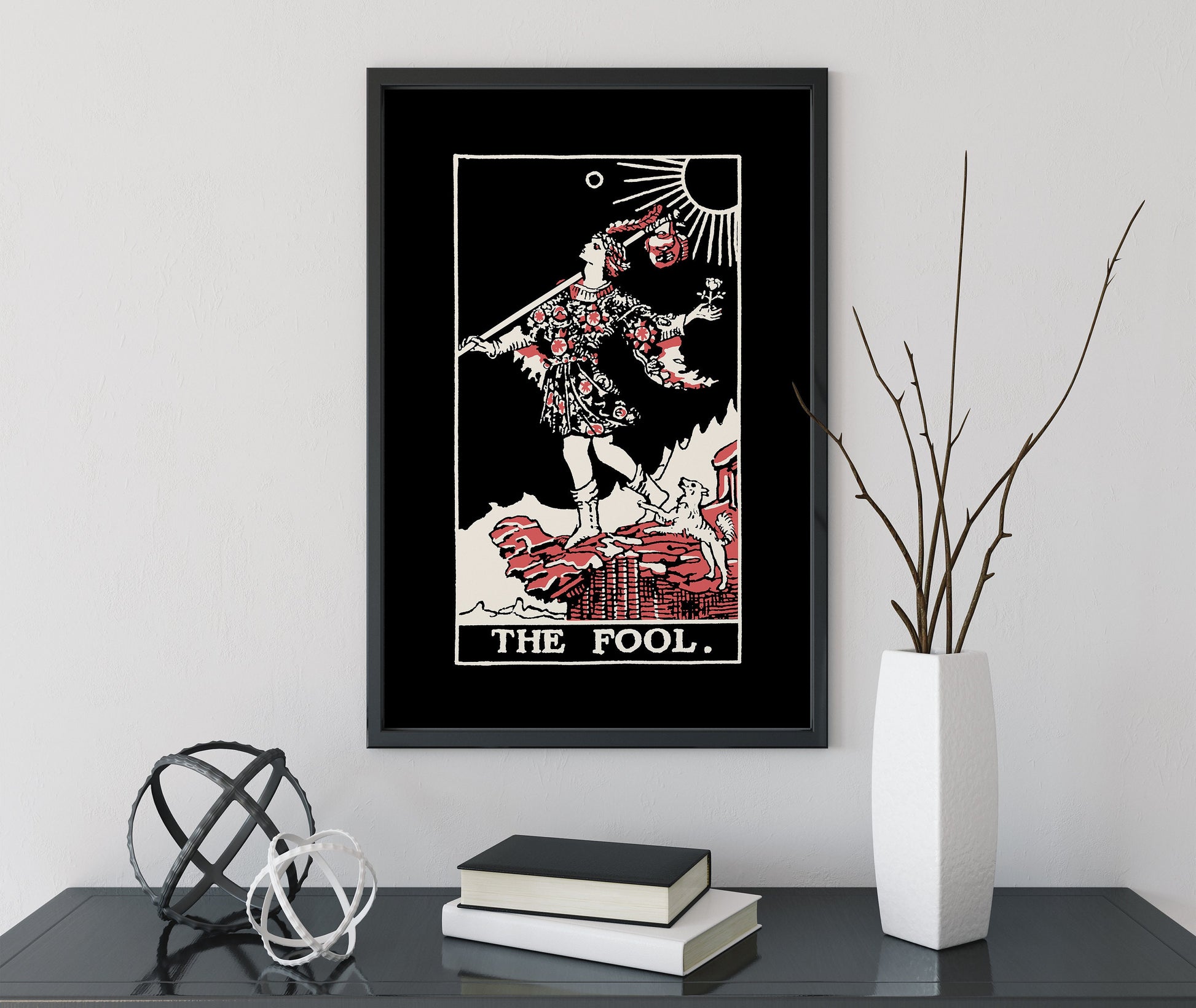 The Fool - Tarot Card Three Color Print - The Fool Card 3 Color Poster, No Frame