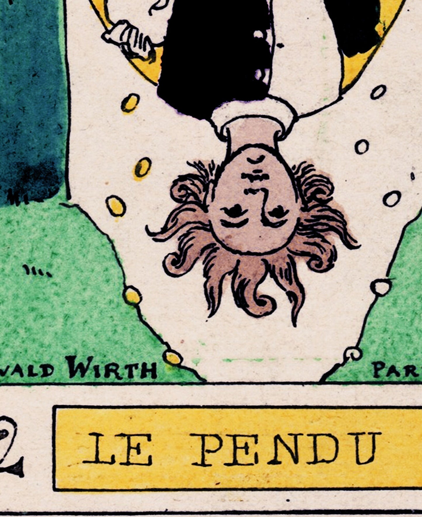 The Hanged Man- Tarot Card Print - The Hanged Man Card Tarot Poster an Oswald Wirth Print, No Frame