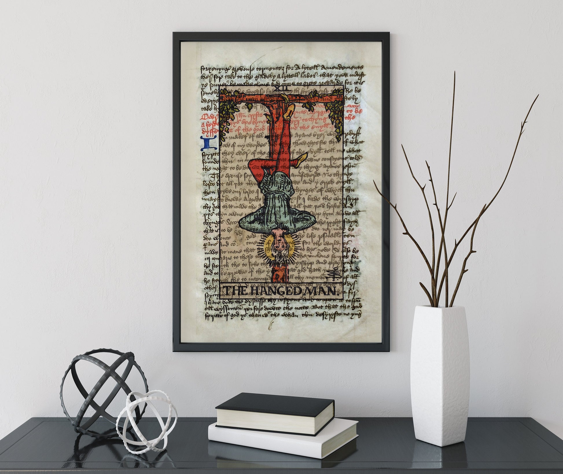 The Hanged Man - Tarot Card Print - The Hanged Man Card Poster, No Frame