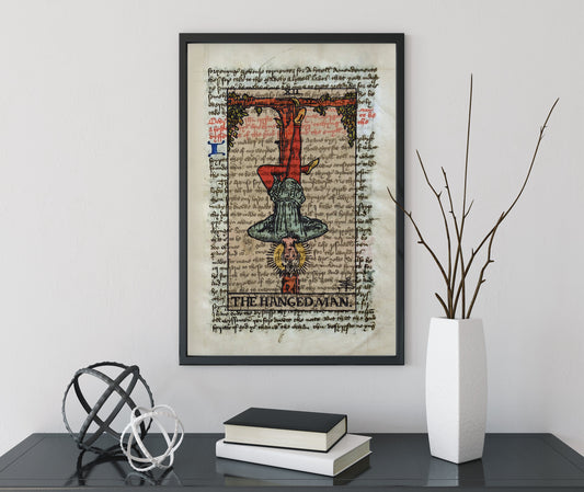 The Hanged Man - Tarot Card Print - The Hanged Man Card Poster, No Frame