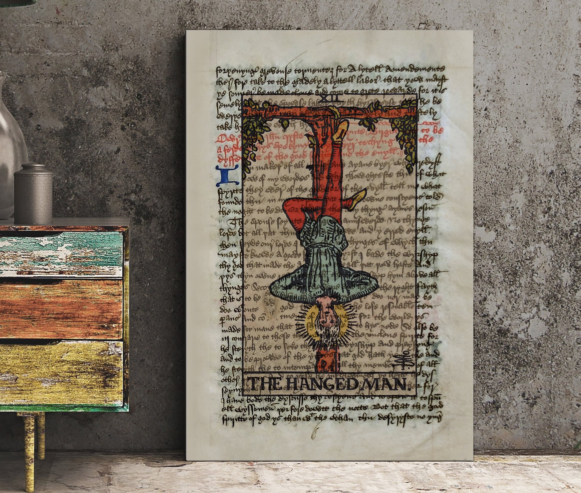The Hanged Man - Tarot Card Print - The Hanged Man Card Poster, No Frame