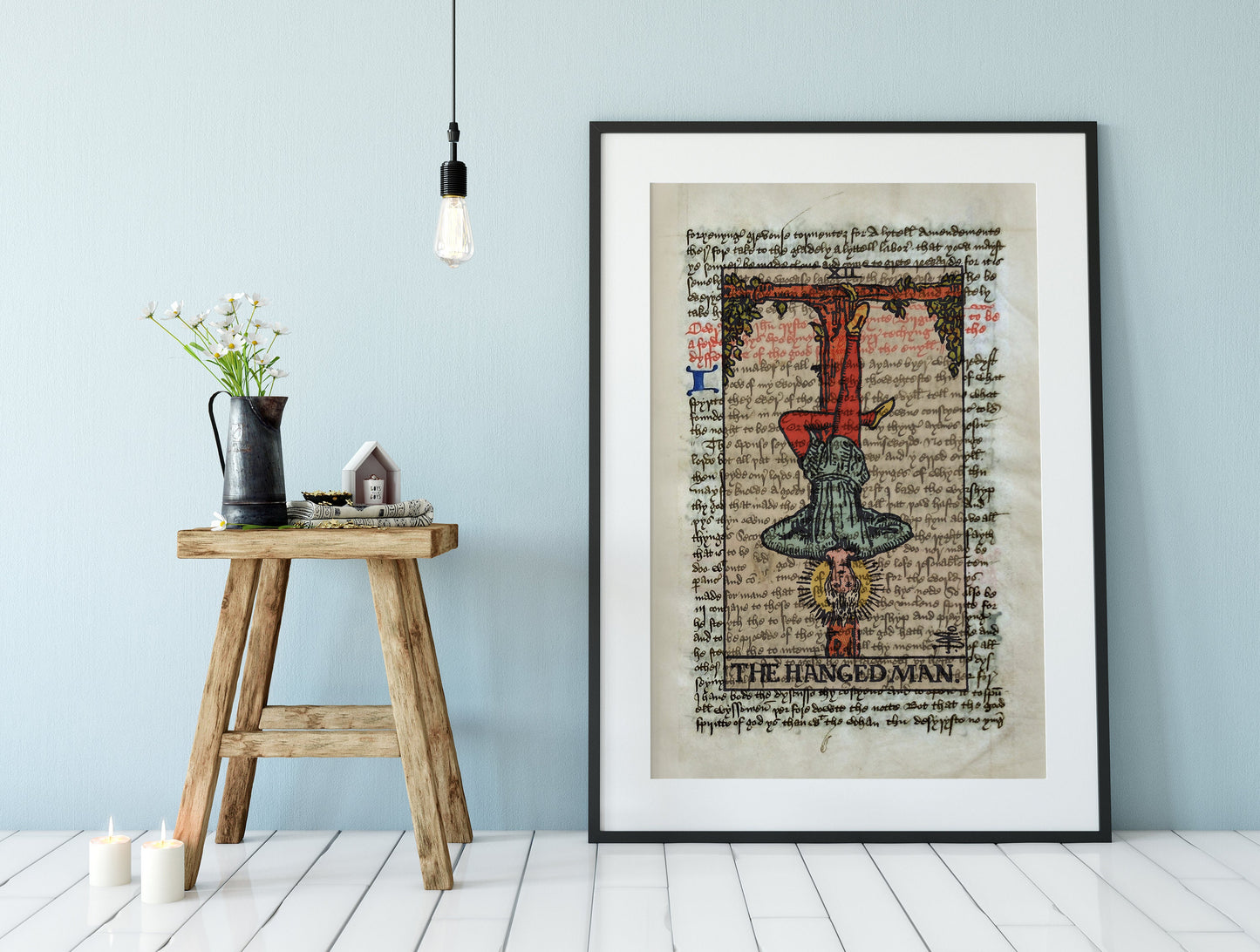 The Hanged Man - Tarot Card Print - The Hanged Man Card Poster, No Frame