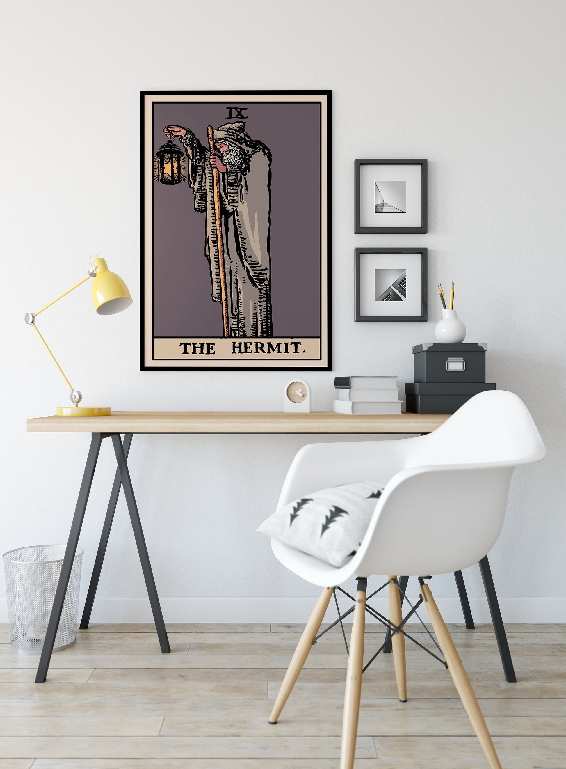 The Hermit - Harvest Tarot Card Print - The Hermit Card Poster By Printagrams, No Frame - Perfect For A Dorm Room