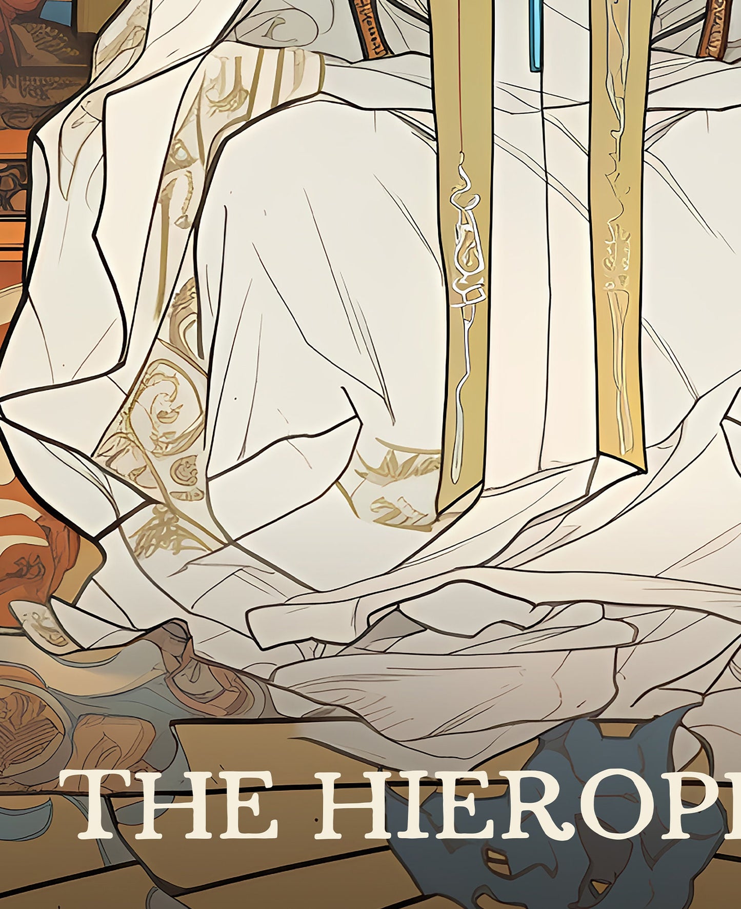 The Hierophant- Tarot Card Print - The Hierophant Card Poster, No Frame