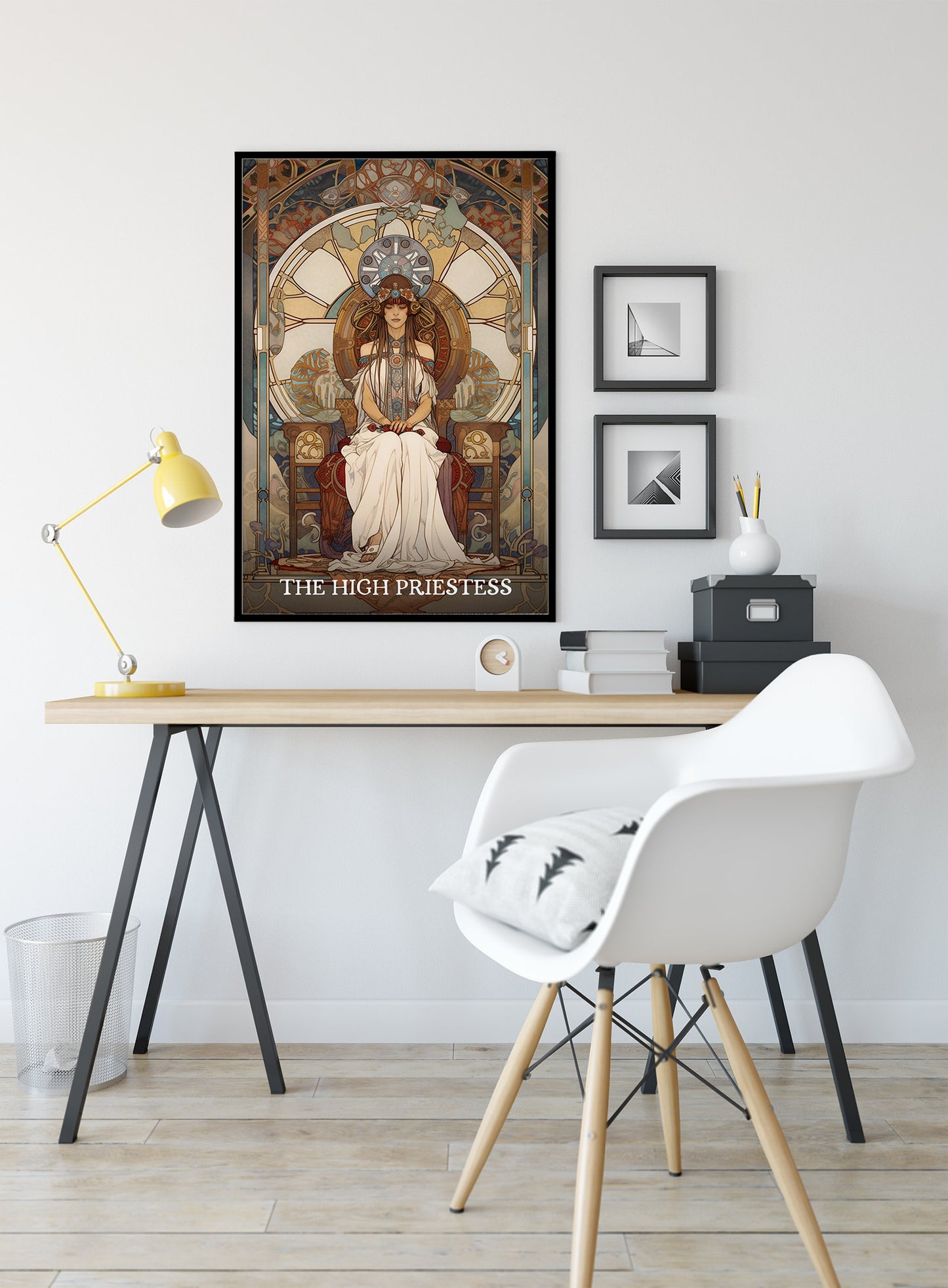 The High Priestess - Tarot Card Print - The High Priestess Card Poster, No Frame