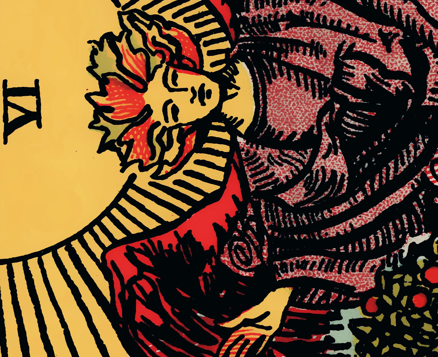 The Lovers - Tarot Card Print - The Lovers Card Poster, No Frame