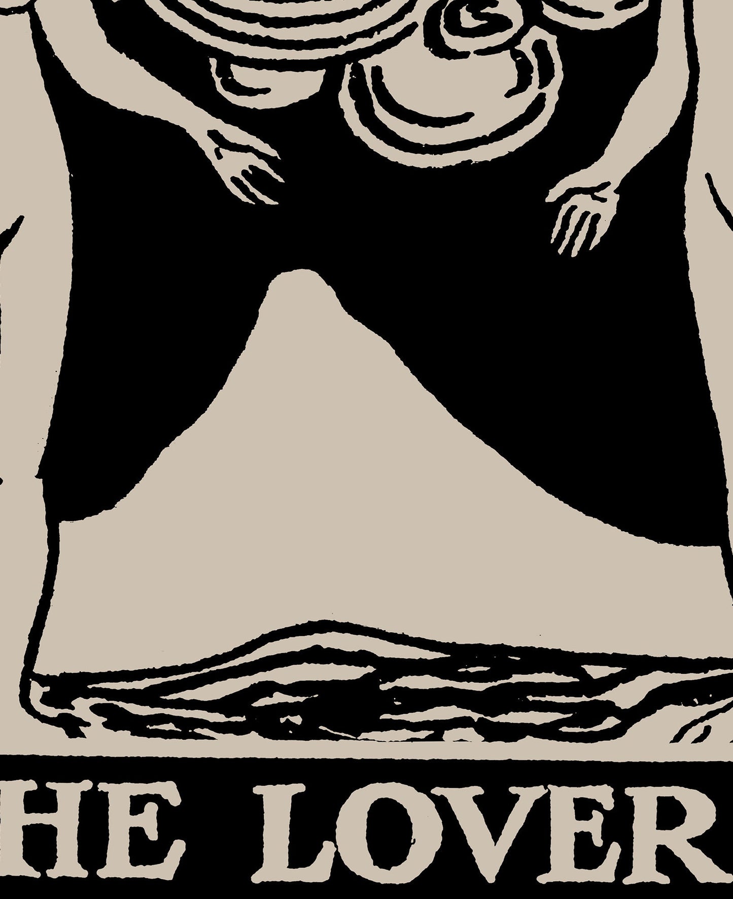 The Lovers - Tarot Card Print - The Lovers Card Poster, No Frame