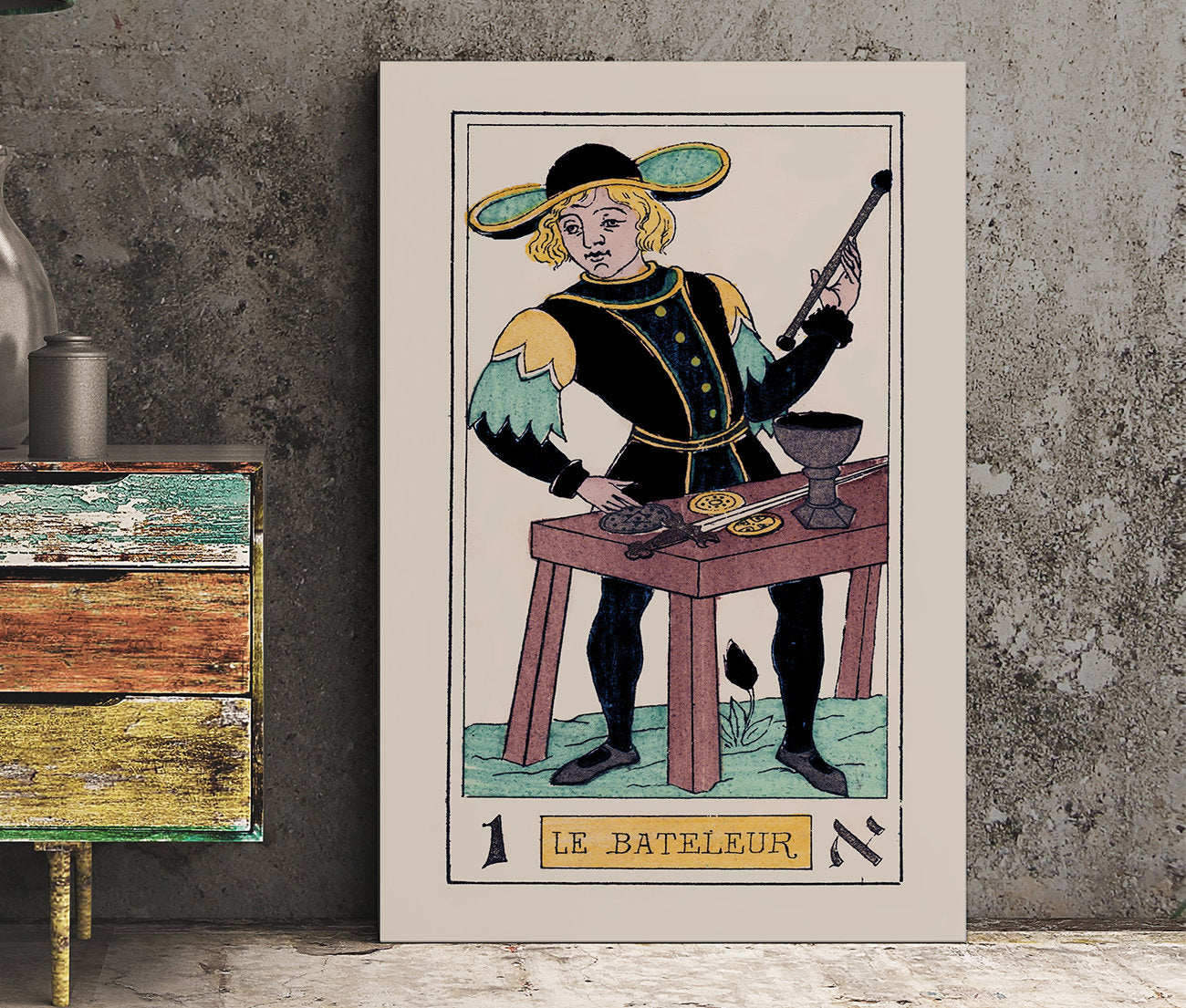 The Magician- Tarot Card Print - The Magician Card Tarot Poster an Oswald Wirth Print, No Frame