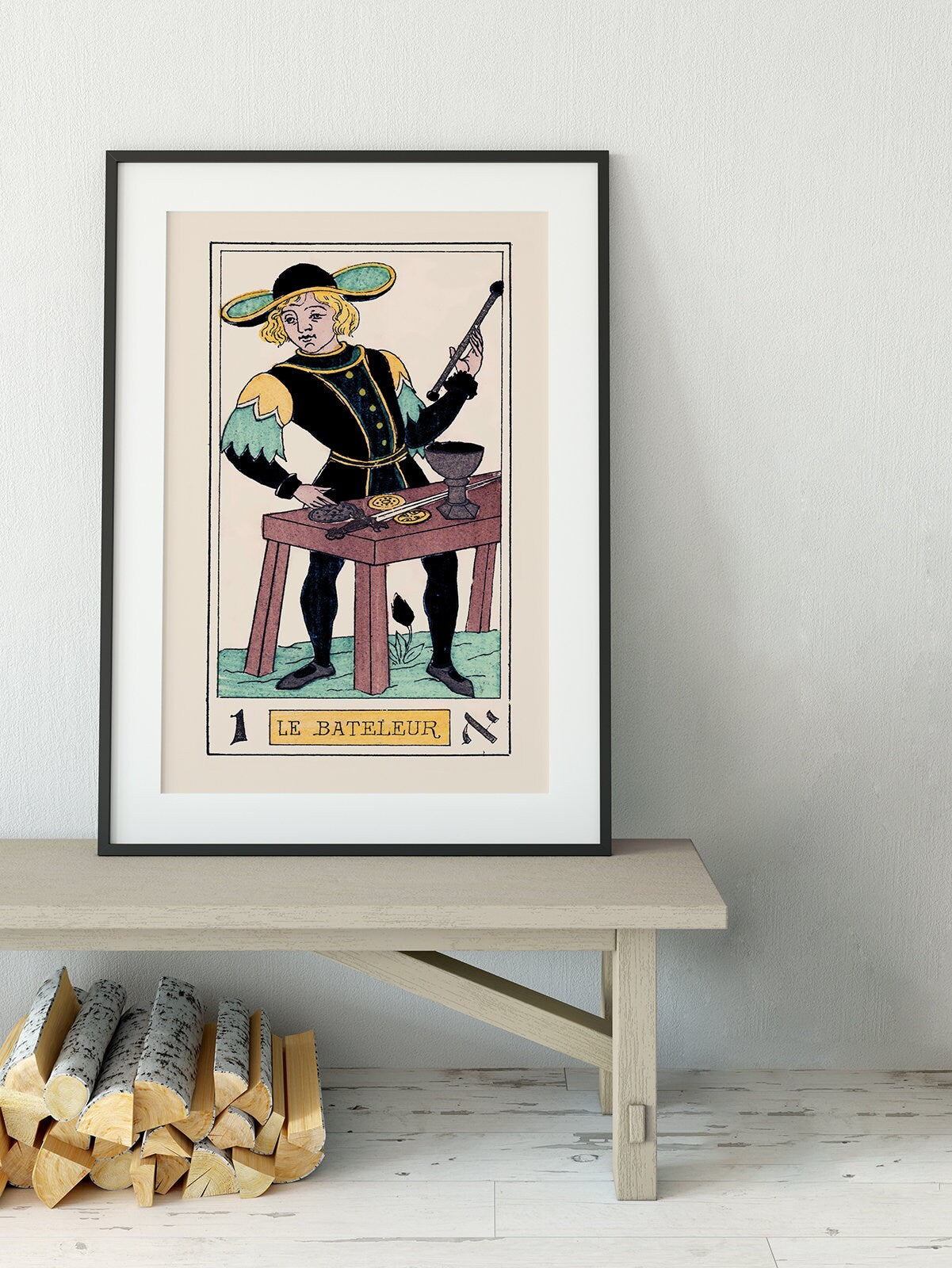 The Magician- Tarot Card Print - The Magician Card Tarot Poster an Oswald Wirth Print, No Frame