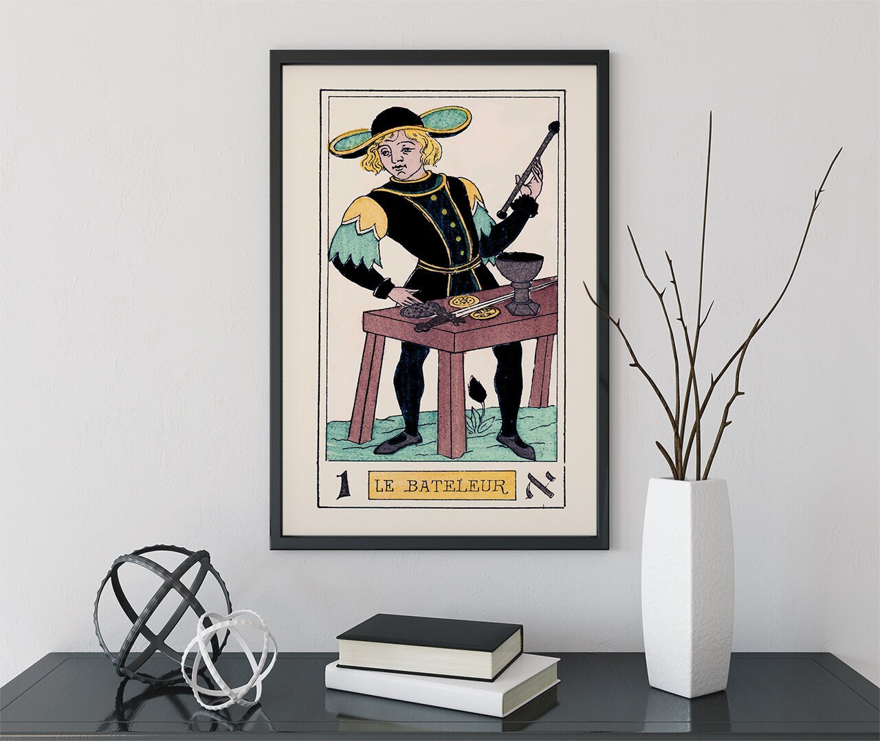 The Magician- Tarot Card Print - The Magician Card Tarot Poster an Oswald Wirth Print, No Frame