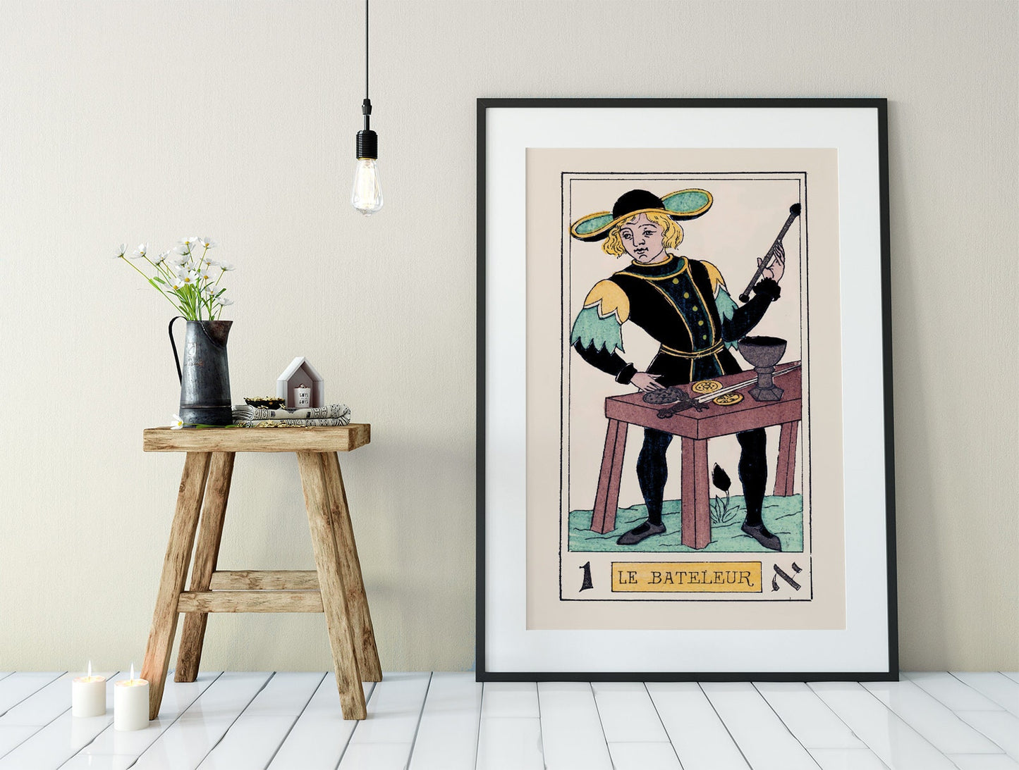 The Magician- Tarot Card Print - The Magician Card Tarot Poster an Oswald Wirth Print, No Frame