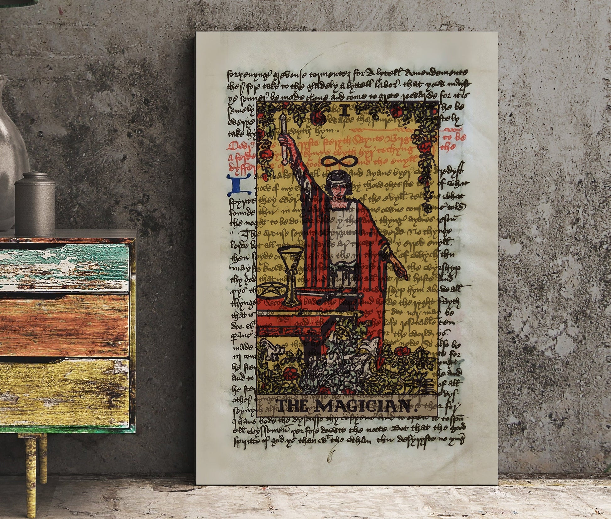 The Magician - Tarot Card Print - The Magician Poster, Tarot Card Poster, Tarot art, Tarot wall art, Tarot Gift, Major Arcana