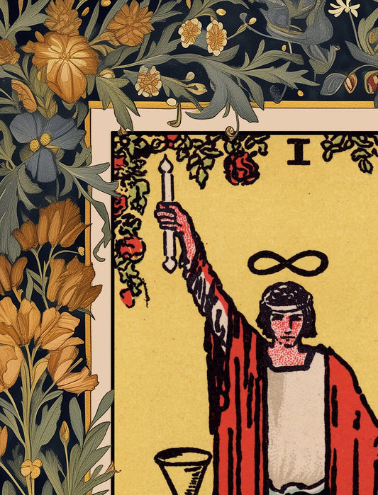 The Magician Tarot Card Print Wall Art by Pamela Colman Smith Major Arcana Poster by My Store