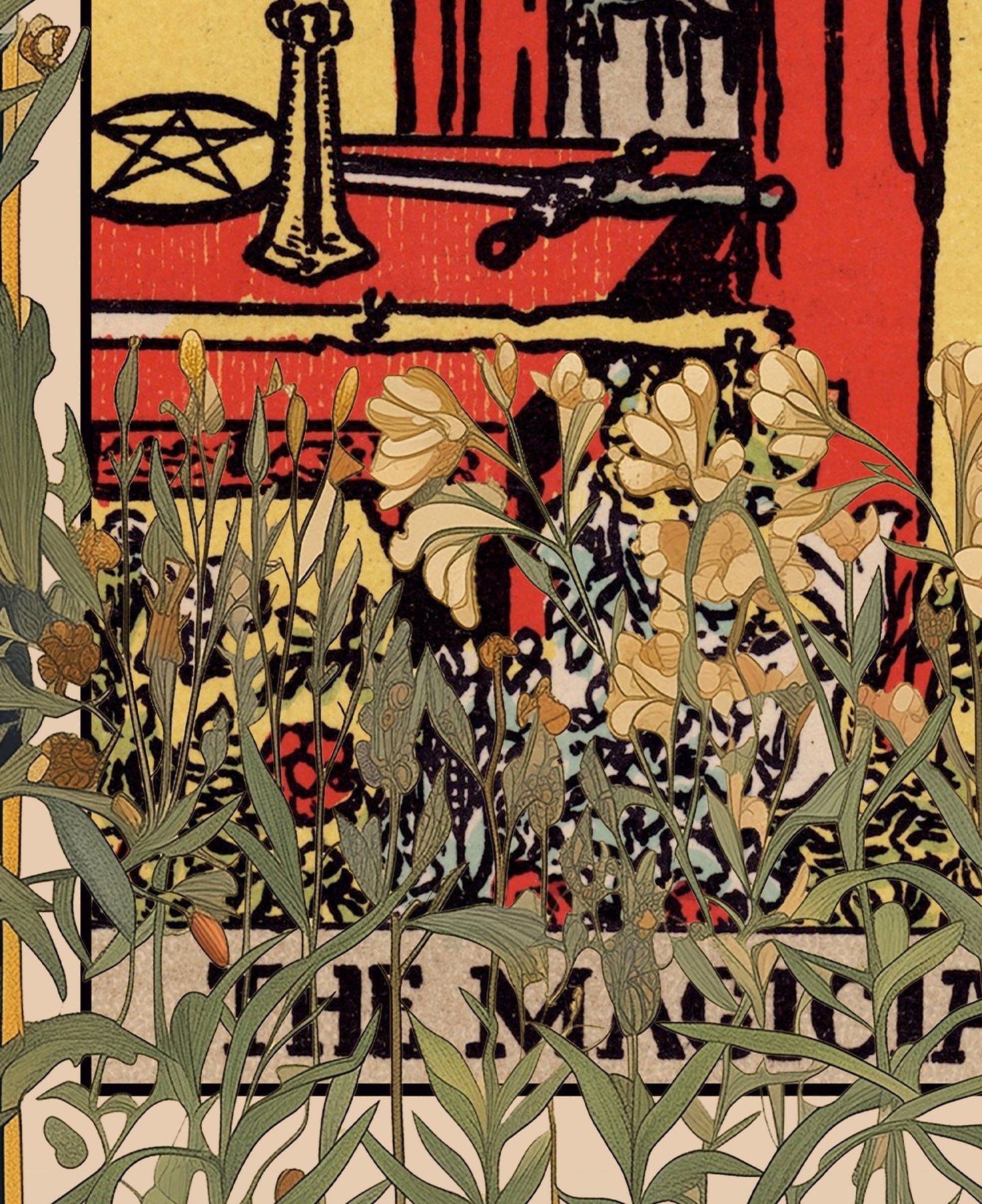 The Magician - Tarot Card Print - The Magician Poster, Tarot Card Poster, Tarot art, Tarot wall art, Tarot Gift, Major Arcana