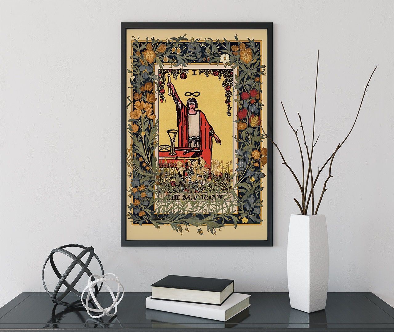 The Magician - Tarot Card Print - The Magician Poster, Tarot Card Poster, Tarot art, Tarot wall art, Tarot Gift, Major Arcana