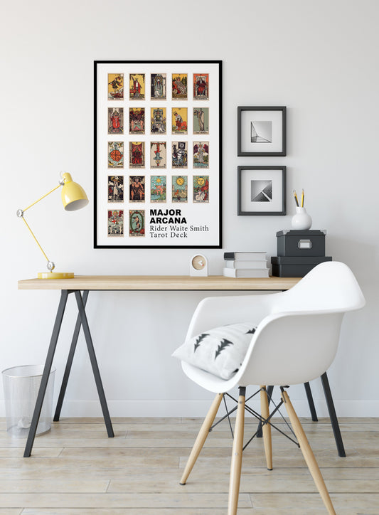 Major Arcana Rider Waite Smith Tarot Card Print By Pamela Colman Smith Vintage Wall Art by My Store