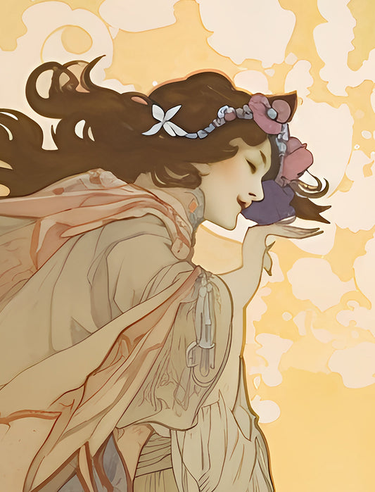 The Moon Tarot Card Print No Frame Poster by My Store