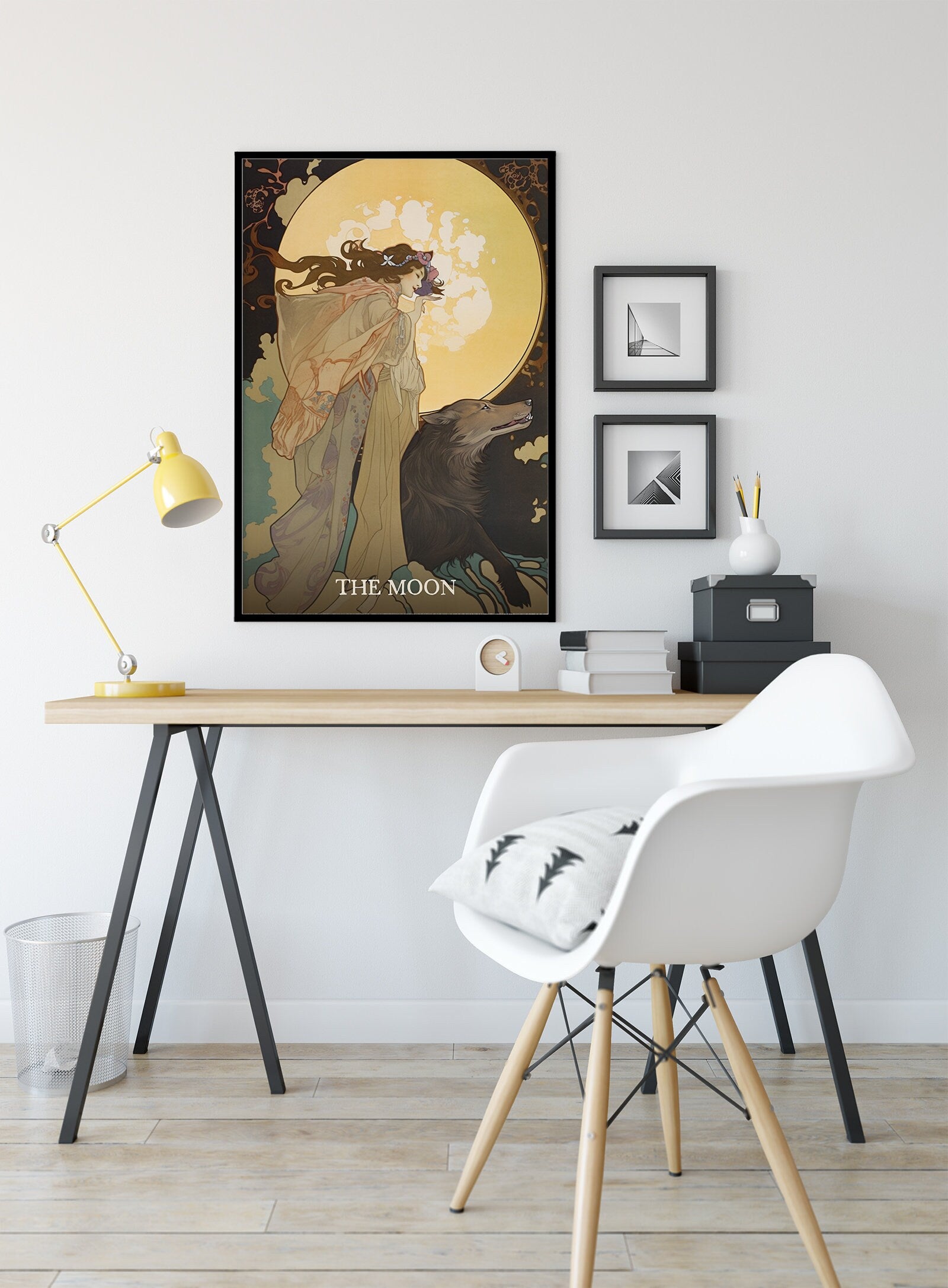 The Moon - Tarot Card Print - The Moon Poster, No Frame