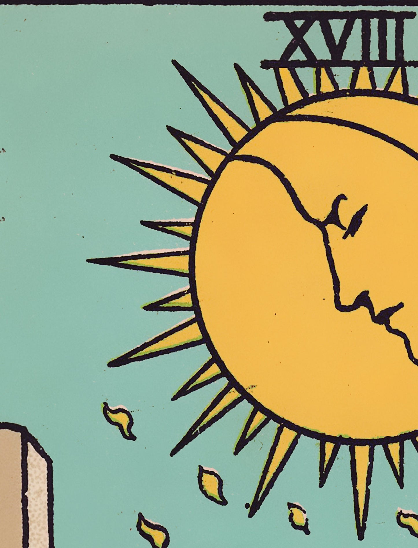 The Moon - Tarot Card Print - The Moon Poster, No Frame