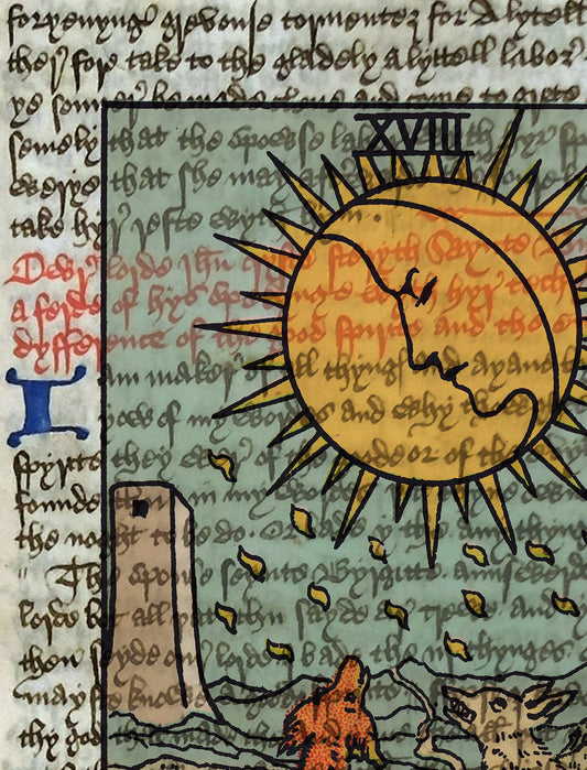 The Moon Tarot Card Print No Frame Wall Art by My Store