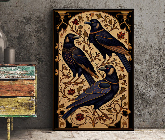 The Ravens Poster No Frame AI Enhanced Artwork For Elegant Living Spaces With Original Prompts by My Store