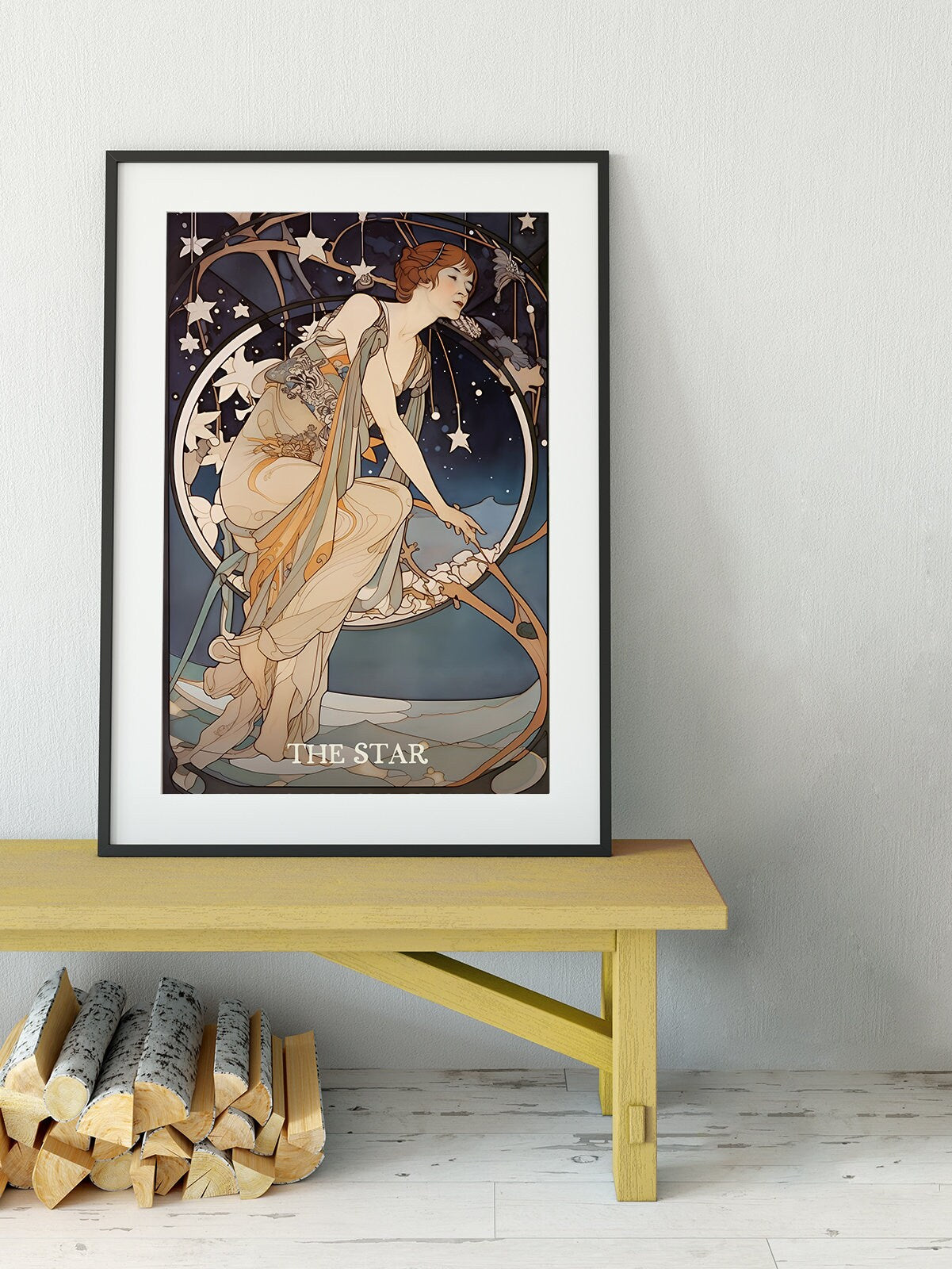 The Star - Tarot Card Print - The Star Poster, No Frame