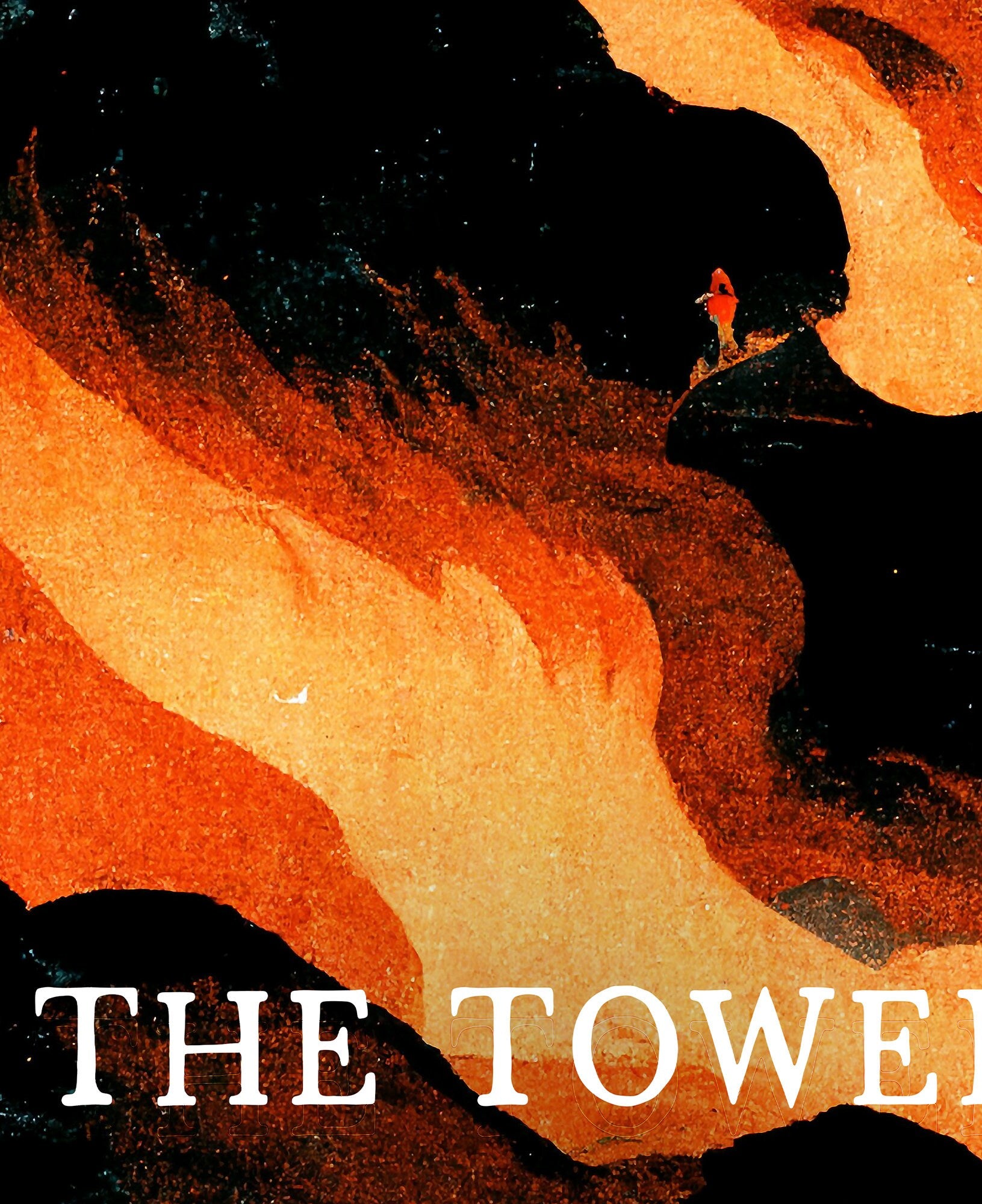 The Tower- Tarot Card Print - The Tower Card Poster, No Frame